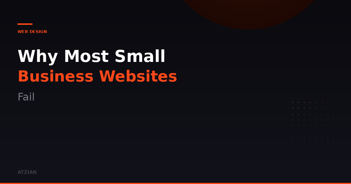 Why Most Small Business Websites Fail