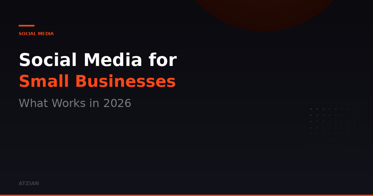 Social Media for Small Businesses: What Works in 2026