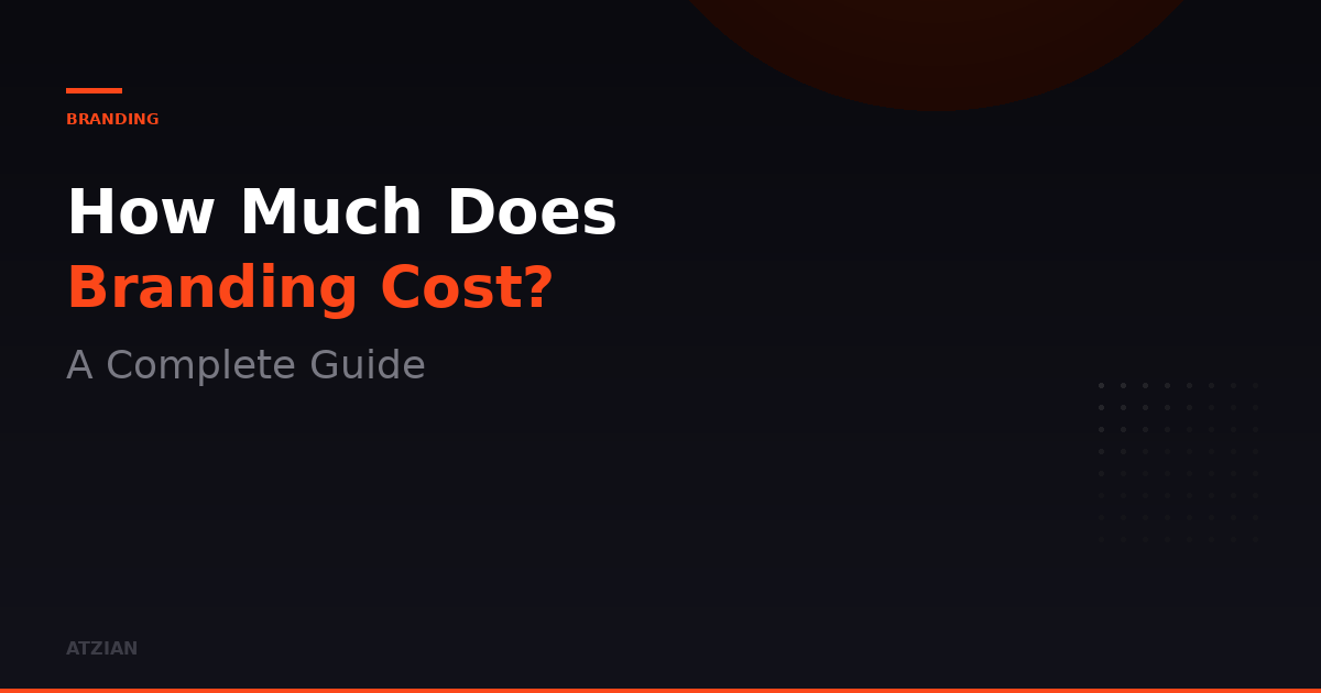 How Much Does Branding Cost? A Complete Guide for 2026